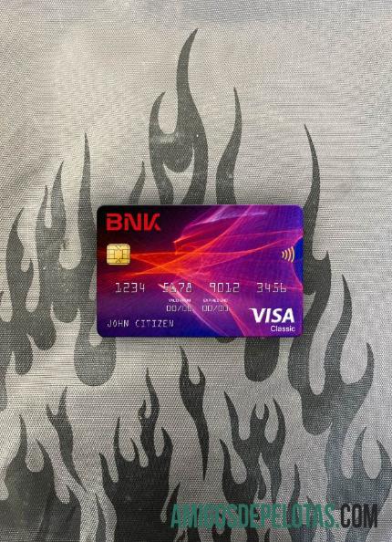Coreia do Sul BNK Bank Visa Classic Card Photolook Front exemplo